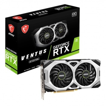Видео карта Nvidia GF RTX 2060, 6GB, MSI VENTUS GP OC, PCI-E 3.0, GDDR6, 192-bit, DP, HDMI | JAR Computers MSI GeForce RTX 2060 VENTUS GP OC