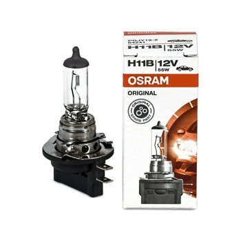 Автомобилна крушка Osram 64241, 62W, 1350 lm, H11B, PGJY19-2, халогенна, 1 брой в опаковка | JAR Computers Osram Original Line H11B 64241