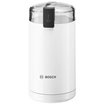 Кафемелачка Bosch TSM6A017C, 180W, до 75 г кафе на зърна, защитен ключ, бял | JAR Computers Bosch Coffee grinder TSM6A011W