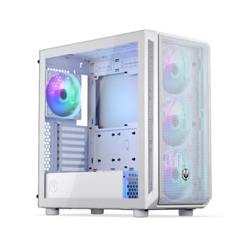 Кутия Endorfy ARX 700 ARGB White, ATX/mATX/Mini-ITX, 2x USB 3.0, 4x 140mm вентилатора, с прозорец, бяла, без захранване | JAR Computers Кутия Endorfy ARX 700 ARGB White