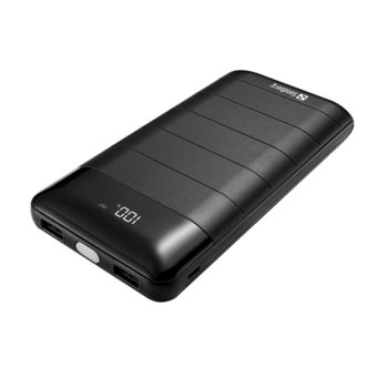Външна батерия/power bank/ Sandberg SNB-420-42, 20000 mAh, черна, 1x USB Micro A(ж), 2x USB A(ж), LED индикация за състоянието на батерията | JAR Computers Sandberg SNB-420-42