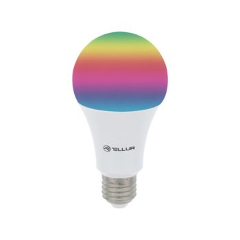 Смарт крушка Tellur TLL331011, E27, 10W, 1000 lm, 3000K, топло бяла, димираща, безжично управляема, Wi-Fi връзка | JAR Computers Tellur TLL331011