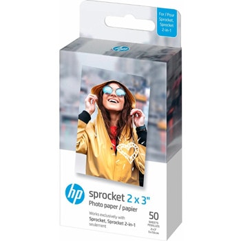 Хартия HP ZINK Paper 50 Pack 2x3, 50 листа | JAR Computers Хартия HP ZINK Paper 50 Pack 2x3