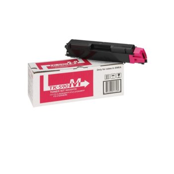 Касета за Kyocera TK-590M, Magenta - P№ 1T02KVBNL0 - Заб.: 5000k | JAR Computers Тонер касета Kyocera TK-590M, маджента