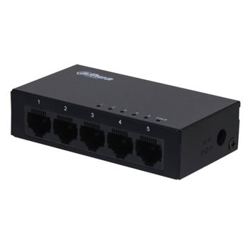 Суич Dahua PFS3005-5GT-V2, 5 порта, 5x 10/100/1000Mbps | JAR Computers Dahua PFS3005-5GT-V2