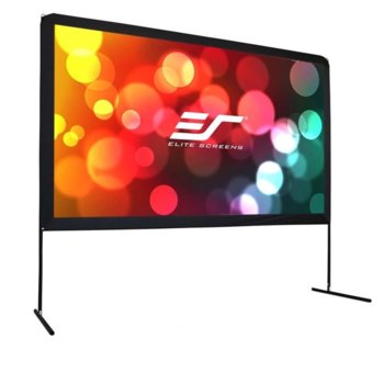 Екран Elite Screenс OMS150H, преносим със сгъваема рамка, White, 3320 x 1869 мм, 150" (342.9 cm), 16:9 | JAR Computers Elite Screen OMS150H 150 inch