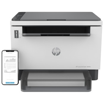 Мултифункционално лазерно устройство HP LaserJet Tank MFP 1604w, монохромен принтер/скенер/копир, 600 x 600 dpi, 22 стр/мин, Wi-Fi, A4 | JAR Computers HP LaserJet Tank MFP 1604w 381L0A