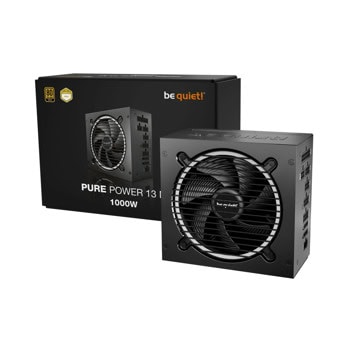 Захранване be quiet! Pure Power 13 M (BP028EU), 1000W, Active PFC, 80+ Gold, 120mm вентилатор | JAR Computers Захранване be quiet! Pure Power 13 M (BP028EU)