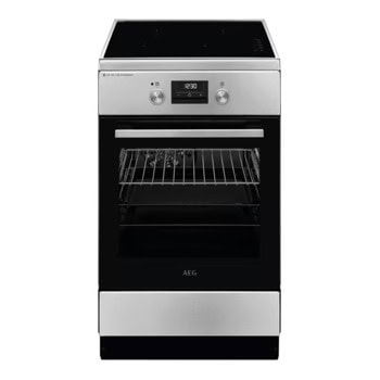 Готварска печка AEG CIB56491BM, клас A, 58л. обем, 4 нагревателни зони, AquaClean почистване, таймер, SteamBake, AirFry, инокс | JAR Computers AEG CIB56491BM