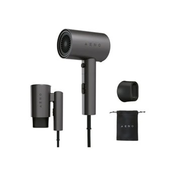Сешоар AENO HD2, 1700W, 3 настройки на температурата, студена струя, йонизация, черен | JAR Computers AENO HD2 AHD0002