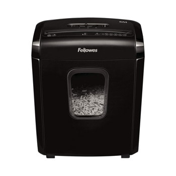 Шредер Fellowes Powershred 6M, до 6 листа А4, раздробява хартия/кламери/телчета/карти, кошче за отпадъци с обем 13 литра | JAR Computers Шредер Fellowes Powershred 6M 4631101
