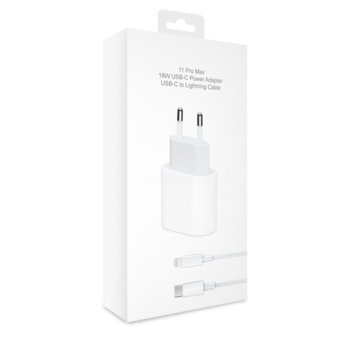 зарядно iPhone 11 Pro + Кабел Type-C към Lightning