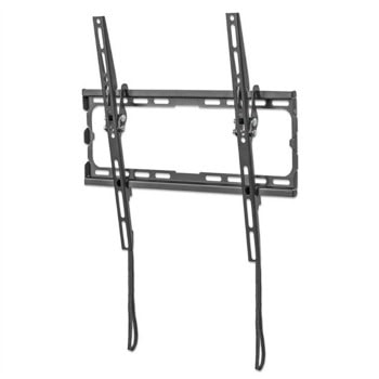 Стойка за телевизор Manhattan 461863, за стена, за екрани от 43" до 90", VESA до 800x400, до 75кг, черна | JAR Computers Manhattan 461863