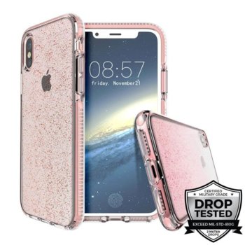 Kалъф за Apple iPhone XS Max, хибриден, Prodigee SuperStar iPHXsM-SSTR-RSE, розов | JAR Computers Prodigee SuperStar for XS Max iPHXsM-SSTR-RSE