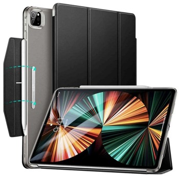 Калъф за таблет ESR Ascend Trifold Case за Apple iPad Pro 12.9 M1 (2021), с поставка, с отделение за Apple Pencil 2, черен | JAR Computers ESR Ascend Trifold Case ESR350BLK