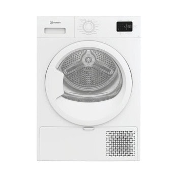 Сушилня Indesit C YSD 72D WW EE, 7 кг. капацитет, свободностояща, 59.8 см ширина, 15 програми, отложен старт, защита от деца, бяла | JAR Computers Indesit C YSD 72D WW EE