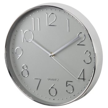 Часовник Hama Elegance 186390, 30 cm, аналогово указание, стенен, сребрист image