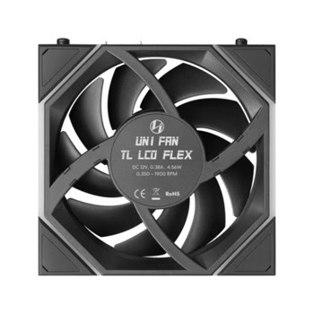 Lian Li UNI FAN TL LCD FLEX Black Reverse | JAR Computers Lian Li UNI FAN TL LCD FLEX Black Reverse