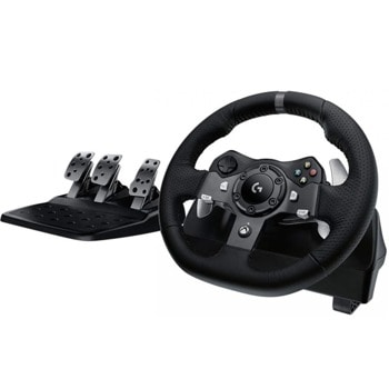 Волан Logitech Driving Force G920, 900° въртене, два мотора за вибрация и реализъм, USB, за Xbox Series X|S/Xbox One/PC image