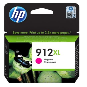 Касета за HP OfficeJet 801x/Pro 802x, Magenta - 3YL82AE - HP 912XL, Заб.: 825 k | JAR Computers Касета за HP OfficeJet 801x 912XL 825k Magenta