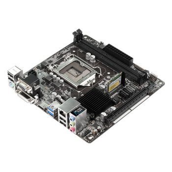 Дънна платка ASRock H81M-ITX WIFI, H81, LGA1150, DDR3, PCI-E (HDMI&DVI&VGA), 2x SATA 6Gb/s, 2x USB3.0, mini ITX | JAR Computers ASRock H81M-ITX WIFI