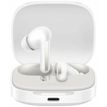 Слушалки Xiaomi Redmi Buds 6, безжични, Bluetooth, микрофон, ANC, до 10 часа време на работа, бели | JAR Computers Xiaomi Buds 6 Cloud White