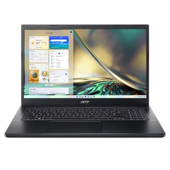 Лаптоп Acer Aspire 7 A715-76G-57J4 (NH.QMMEX.00D), осемядрен Intel Core i5-12450H 2.0/4.4GHz, 15.6" (39.62cm) Full HD IPS Anti-Glare Display & GF RTX 3050 4GB, (HDMI), 8GB DDR4, 512GB SSD NVMe, 3x USB 3.2 Gen 1 Type-A, No OS | JAR Computers Acer Aspire 7 A715-76G-57J4 NH.QMMEX.00D
