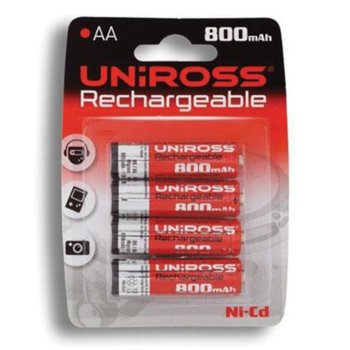 Batteries 6x AA 800mAh NiCd, UNIROSS