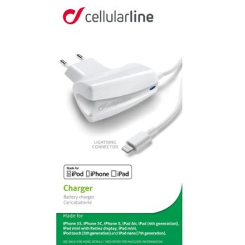 Cellularline IT2116 220V Lightning за iPad iPhone