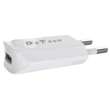 DeTech DE-11C с 1 x USB Type-C(м) кабел бял