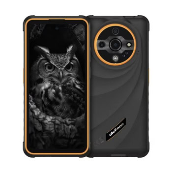 Смартфон Ulefone Armor X31 Pro 5G (черно-оранжев), поддържа 2 SIM карти, 6.56" (16.66cm) HD+ IPS 120Hz дисплей, осемядрен MediaTek Dimensity 6300 2.4 GHz, 8GB RAM, 256GB Flash памет (+microSD слот), 64 + 25 + 2 & 16 Mpix камери, Android | JAR Computers Ulefone Armor X31 Pro 5G Few Orange