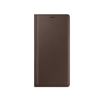 Samsung Galaxy Note 9 Leather Wallet Cover Brown