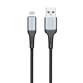 Кабел DeTech, USB A(м) към Lightning(м), 3m, черен | JAR Computers кабел detech de43i3 lightning 3m 40263