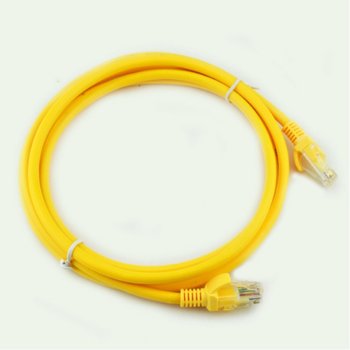 Пач кабел VCom, UTP, Cat 5e, екраниран, 0.5m, жълт | JAR Computers VCom UTP Cat 5e 0.5m NP511B-YELLOW-0.5m