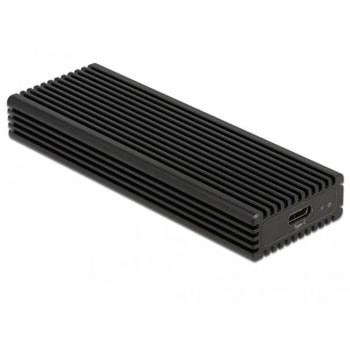 Кутия за SSD Delock 42004, За M.2 NVMe/SATA SSD, USB-C 3.2 Gen 2, черна | JAR Computers Delock 42004