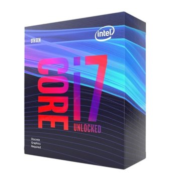 Процесор Intel Core i7-9700KF, осемядрен (3.60/4.90GHz, 12MB L3 Cache, LGA1151) BOX, без охлаждане | JAR Computers Intel Core i7-9700KF 3.60GHz (up to 4.90GHz)