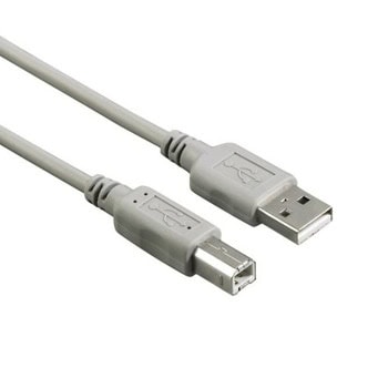 Кабел Hama 200902, от USB A(м) към USB B(м), 5m., сив | JAR Computers Hama 200902