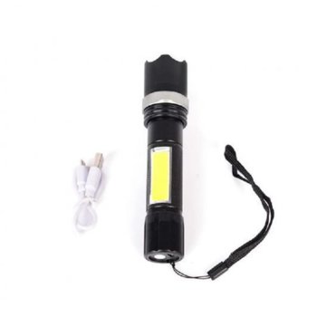 Фенер Royal 101-1, вградена батерия, 2 светодиода, функция ZOOM, 3 режима на работа, алуминиев корпус, черен | JAR Computers Royal 201-1 Midi ZOOM 2 LED / BAT Y21015164