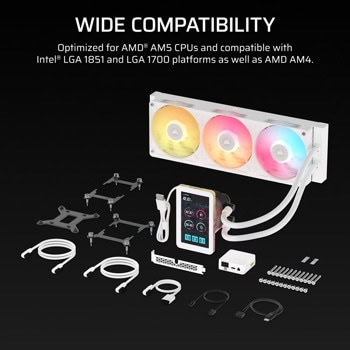 corsair icue link titan ii 360 rx lcd white | JAR Computers corsair icue link titan ii 360 rx lcd white