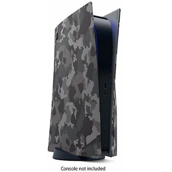 Sony Playstation 5 Console cover Grey Camouflage
