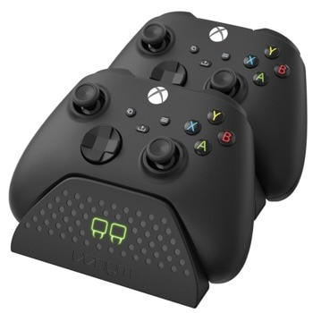 Докинг станция Venom VS2881, за зареждане на Xbox Series X/S контролери, 2x презареждаеми батерии, черна | JAR Computers Venom VS2881