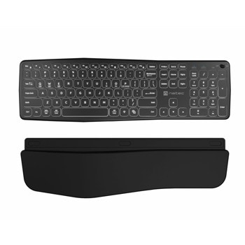 Клавиатура Natec Porifera, безжична, черна, USB, Bluetooth | JAR Computers Клавиатура Natec Porifera NKL-1995