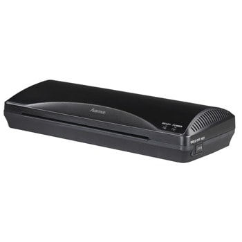Ламинатор HAMA Home & Office A4/250 (50561), А4, с 2 ролки, до 125 микрона, скорост на ламиниране 250 мм/мин | JAR Computers Hama Home & Office A4/250 50561