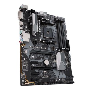 Дънна платка Asus PRIME B450-PLUS, B450, AM4, DDR4, PCI-E (DVI-D & HDMI), 6x SATA 6Gb/s, 1x M.2 slots, 2 x USB 3.1 Gen 2, 1 x USB 3.1 Gen 1 Type-C, ATX | JAR Computers ASUS PRIME B450-PLUS