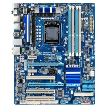 Дънна платка Gigabyte P55A-UD3, P55, LGA1156, DDR3 @ 2200MHz, 2xPCI-E(CF), SB7.1, Lan1000, SATA RAID 0,1,5,10, 2xSATA 6Gb/s RAID 0,1, 2xUSB3.0, ATX | JAR Computers Gigabyte P55A-UD3