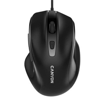 Мишка Canyon M-6, оптична (3200 dpi), USB, черна, 6 бутона | JAR Computers Canyon M-6 Black CNE-CMS6