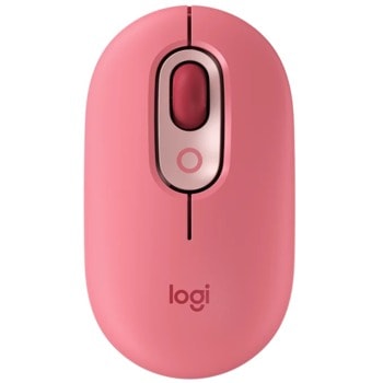 Мишка Logitech POP Mouse, оптична (4000 dpi), безжична, Bluetooth, розова image