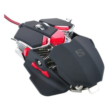 Мишка Sandberg Blast Mouse, оптична (4000 dpi), USB, черна, 10 програмируеми бутона, Multi-color LED подсветка | JAR Computers Sandberg Blast Mouse (640-00)