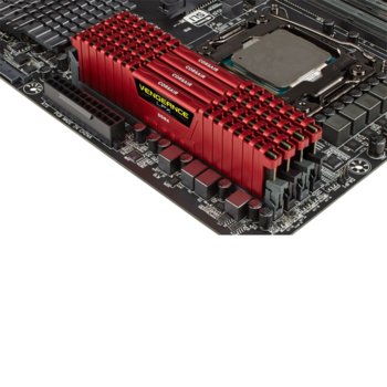 16GB 4x 4GB DDR4 2666MHz Corsair Vengeance LPX Red