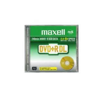 Оптичен носител DVD+R 8.5GB, Maxell Dual Layer, 1 бр. | JAR Computers DVD+R Dual Layer 8.5Gb 1 бр